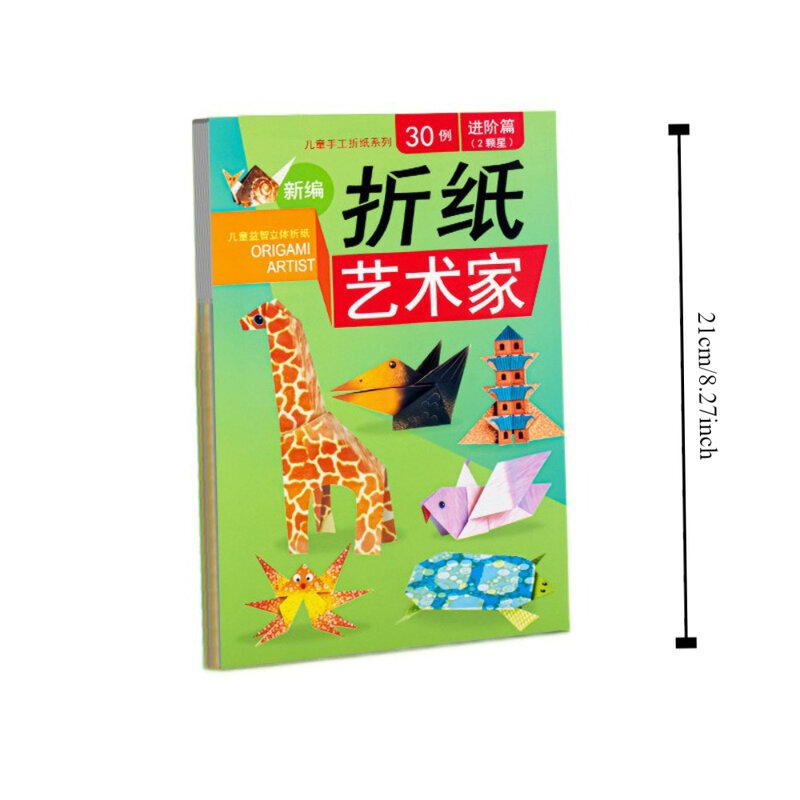 Livro De Papel De Origami Dos Desenhos Animados Para Crianças, Montessori Educacional, Padrão Animal 3D, Arte Aprendendo, Brinquedo De Papel Artesanal