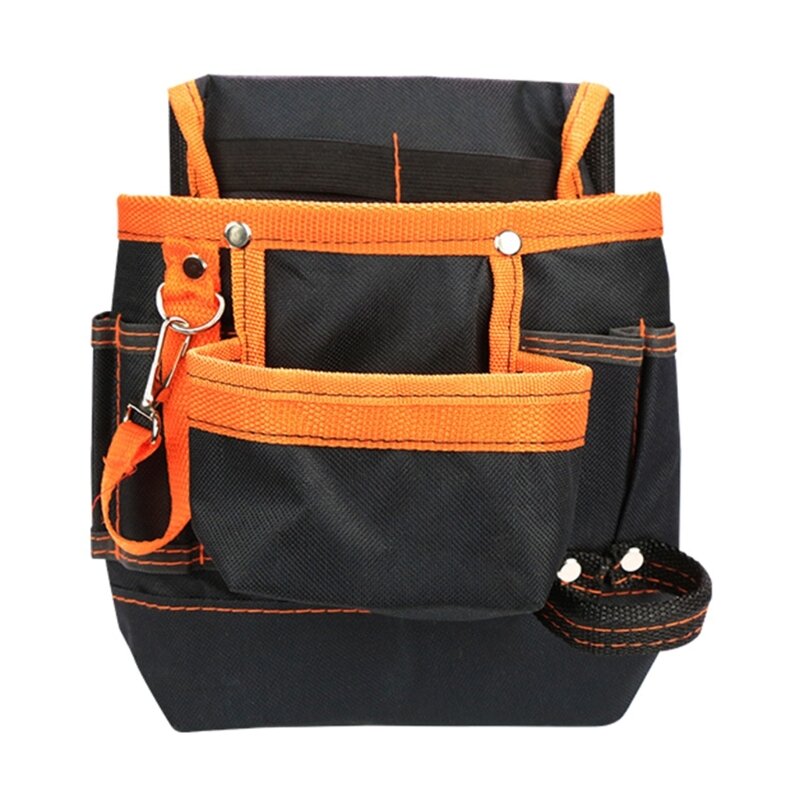 Túi đeo thắt lưng thợ điện Túi đựng dụng cụ bằng vải Oxford 600D bền bỉ với 8 chiếc túi dành cho nam J60C