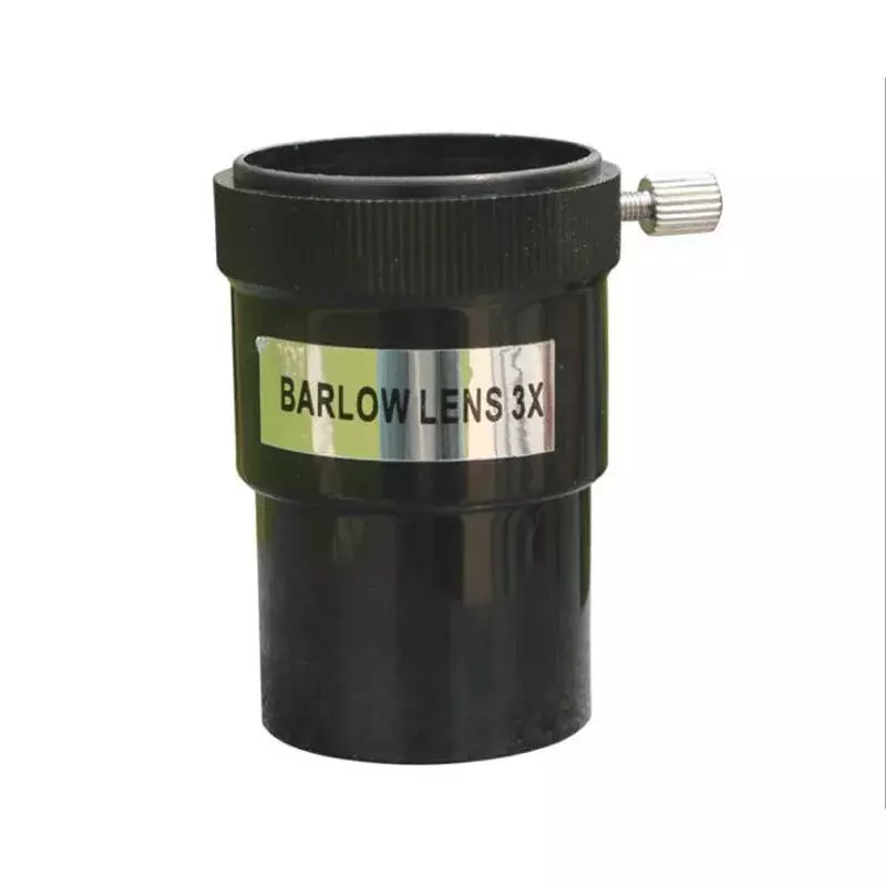 Plastic Magnification 3X Barlow Interface Optical Full Coating HD Lens for 1.25" Standard Astronomical Telescope Eyepiece Ocular