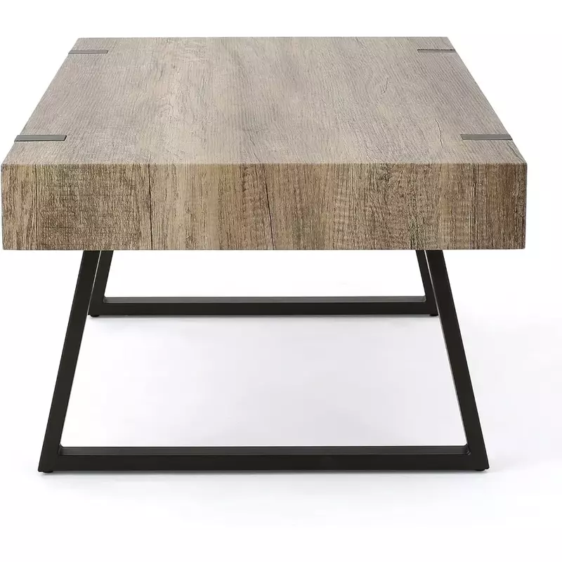 Кофейный столик из искусственной древесины, 23,60 дюйма x 43,25 дюйма x 16,75 дюйма