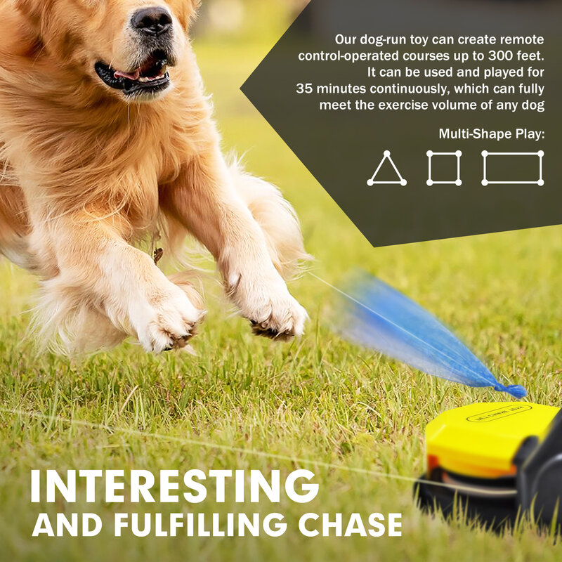 犬のためのルアーコース機、インタラクティブな犬のおもちゃ、ペットの足のおもちゃ、敏捷性トレーニング機器