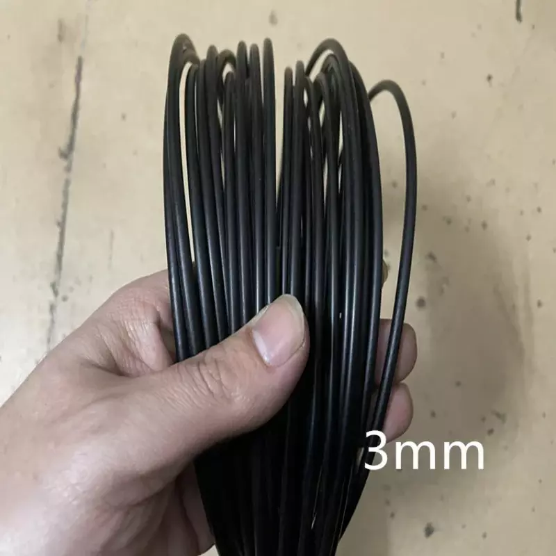 0,38-6mm 20m-m schwarzes Nylon oder PVC-beschichtetes eingebautes Edelstahl drahtseil, See Angelschnur Ketten haken Schnur Kristall
