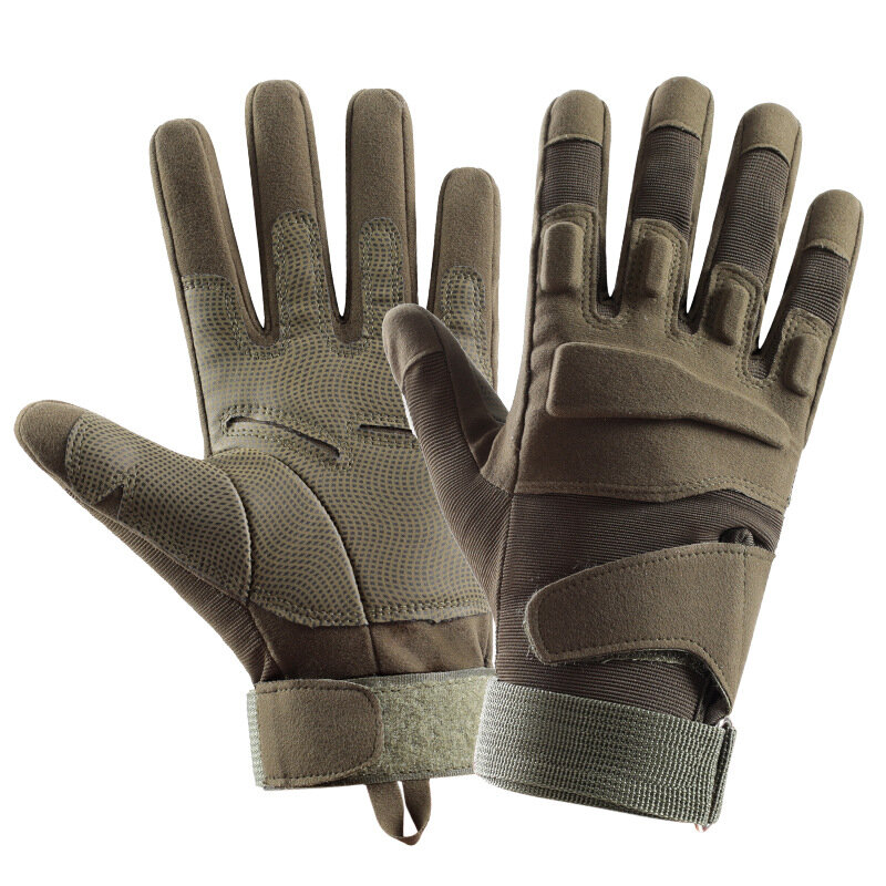 Guantes de motocicleta tácticos militares para hombres, guantes de protección de nudillos de caza, guantes deportivos de dedo completo, guantes de ciclismo