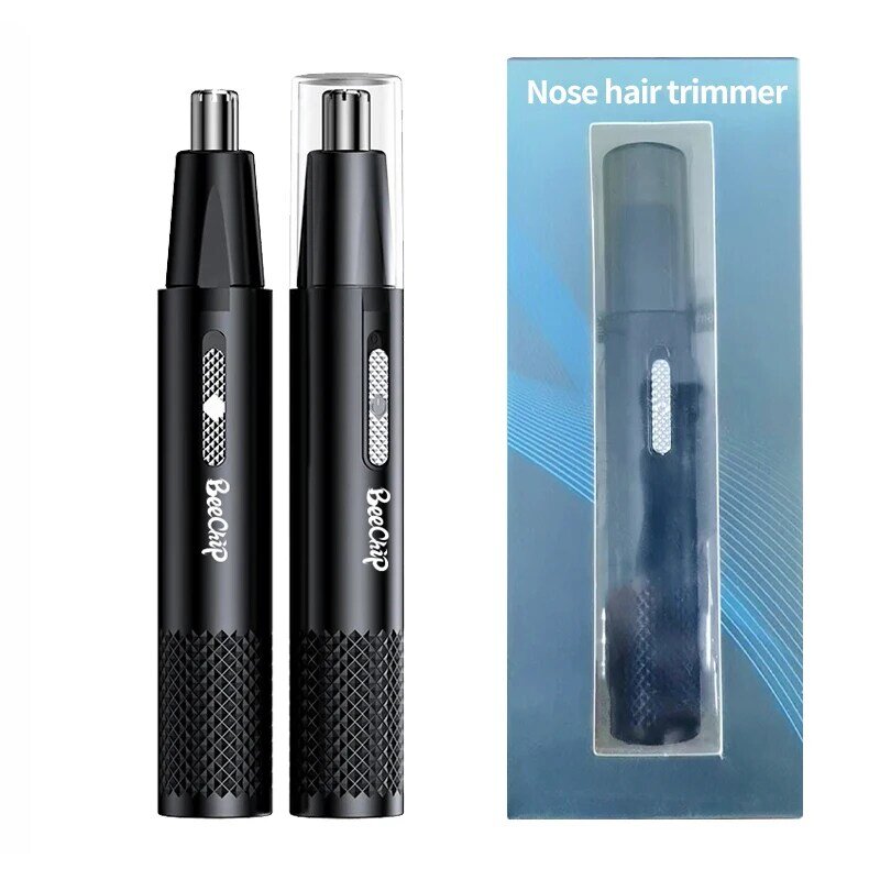 AndEar-recortador de pelo de nariz recargable por USB, Afeitadora eléctrica de Metal para mujeres y hombres