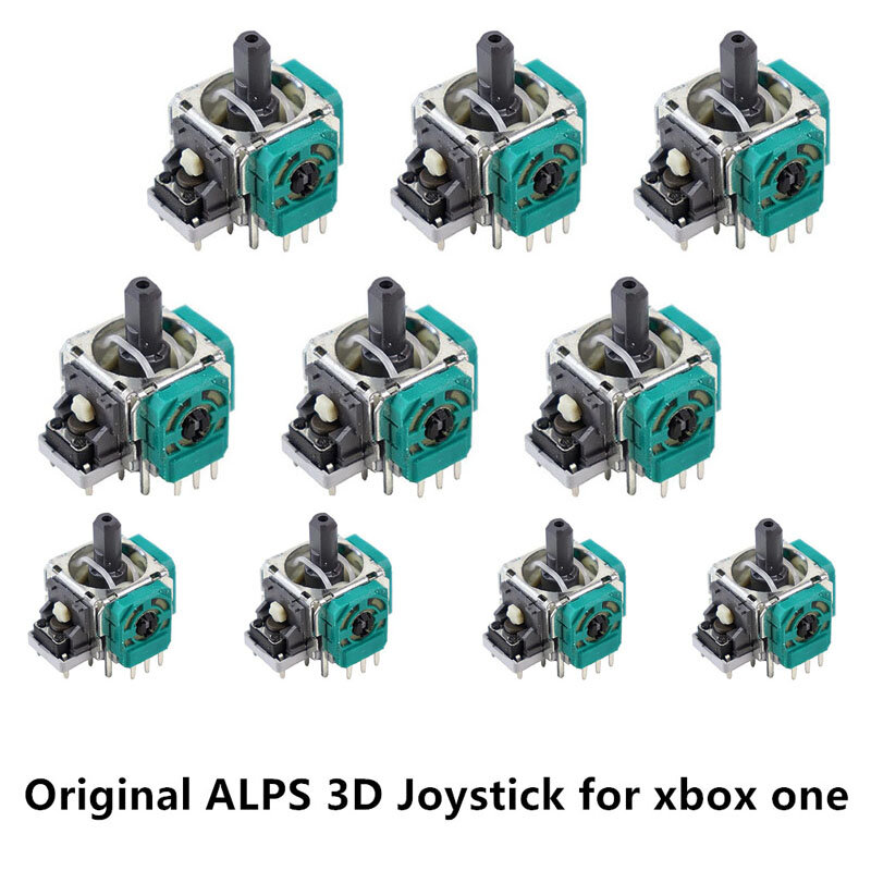 10szt Oryginalny zamiennik Alps Analog Joystick 3D Thumb Stick Moduł czujnika osi Rocker do Xbox One, One S, One X, One Elite