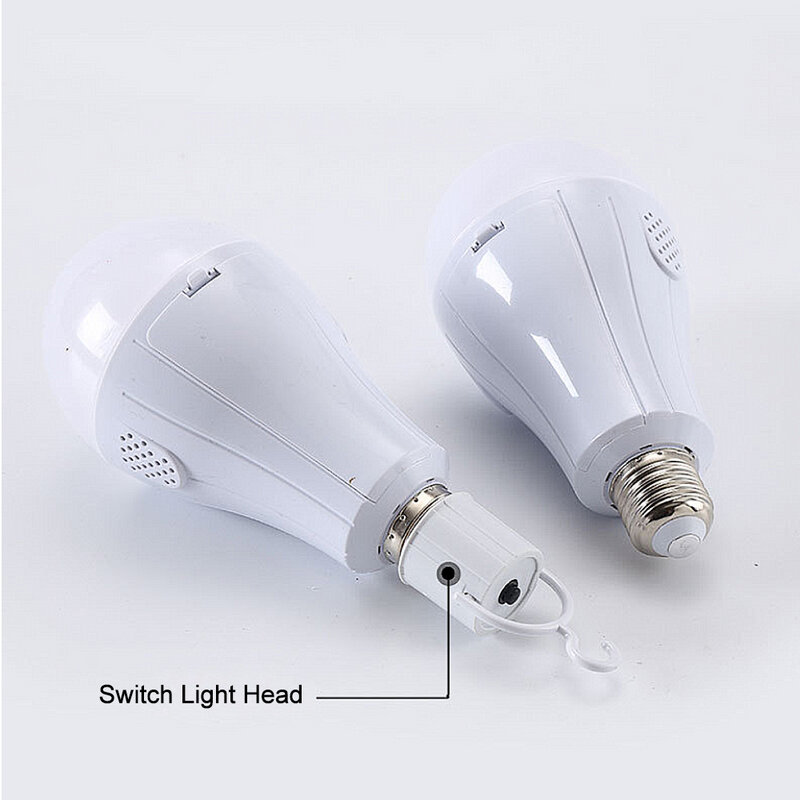 Bombilla LED de emergencia E27, lámparas recargables de 220V para el hogar, fábrica, pasillo, sótano, garaje, almacén, envío directo