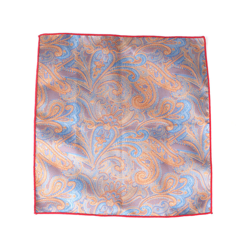 Носовой платок мужской, квадратный, с цветочным принтом, 25x25 см