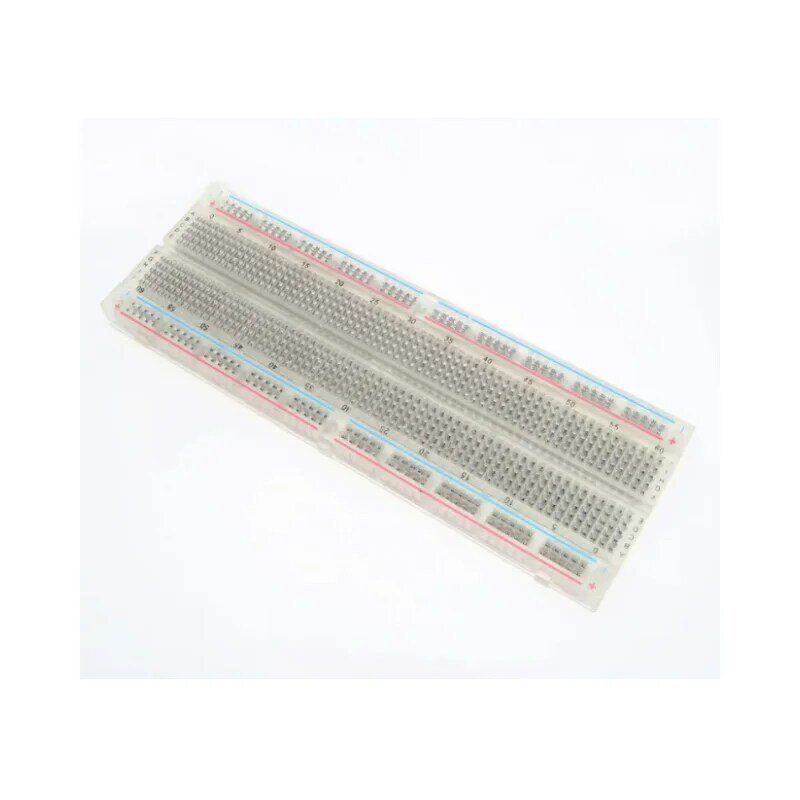 Crystal Bread Board 830 Spot Solderless PCB Board MB-102 MB102 with Color Bar Test Develop DIY 16.5*5.5cm
