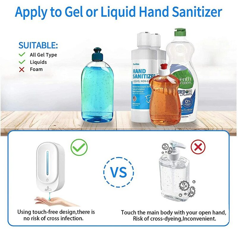 Distributeur automatique de savon sans contact, Machine à mousse intelligente, à capteur infrarouge, distributeur de savon sous forme de mousse, désinfectant pour les mains, Machine à laver