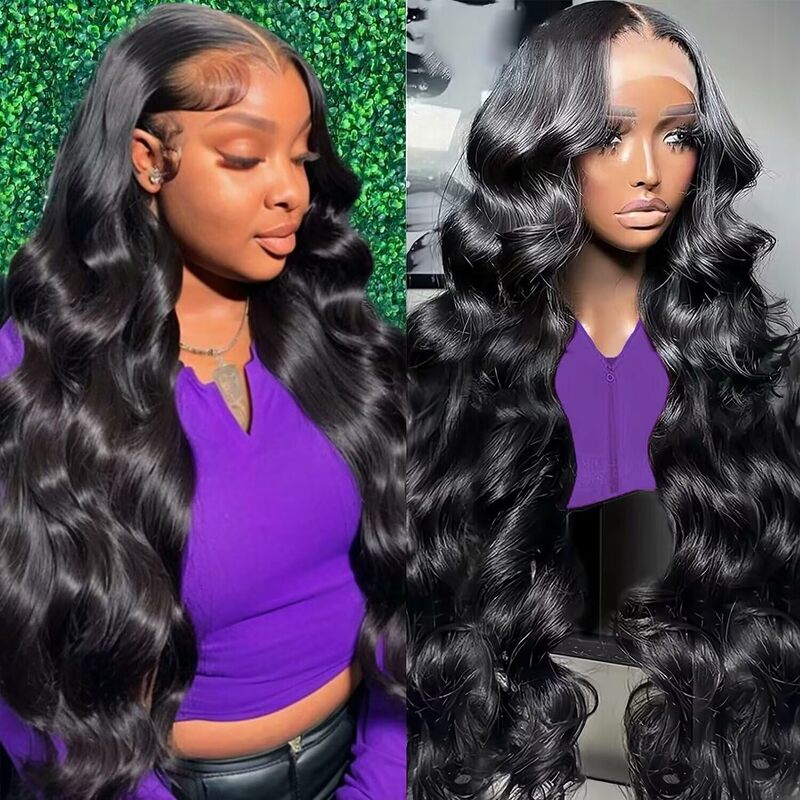 Body Wave Lace Front Wigs Human Hair 13x4 HD Lace Front Wigs Human Hair Pre Plucked with Baby Hair Glueless Frontal Wigs 30 Inch