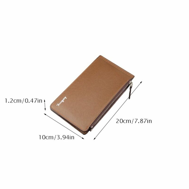 Multifunctional 16 Slots Card Holders Simple Leather Large Capacity Credit Card Holders Zipper Square ID Card Case Ladies