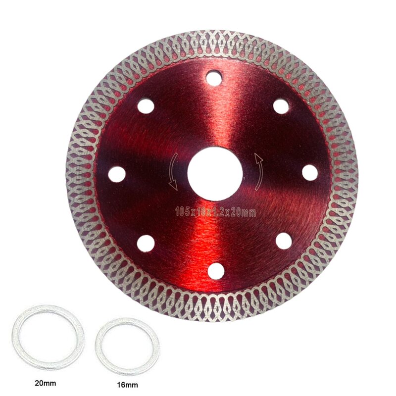 Disc Diamond Saw Blade For Granite Marble Tile Ceramic Brick Cutting 10mm Height 100/115/125mm 4/4.5/5in ID 20mm/22.23mm