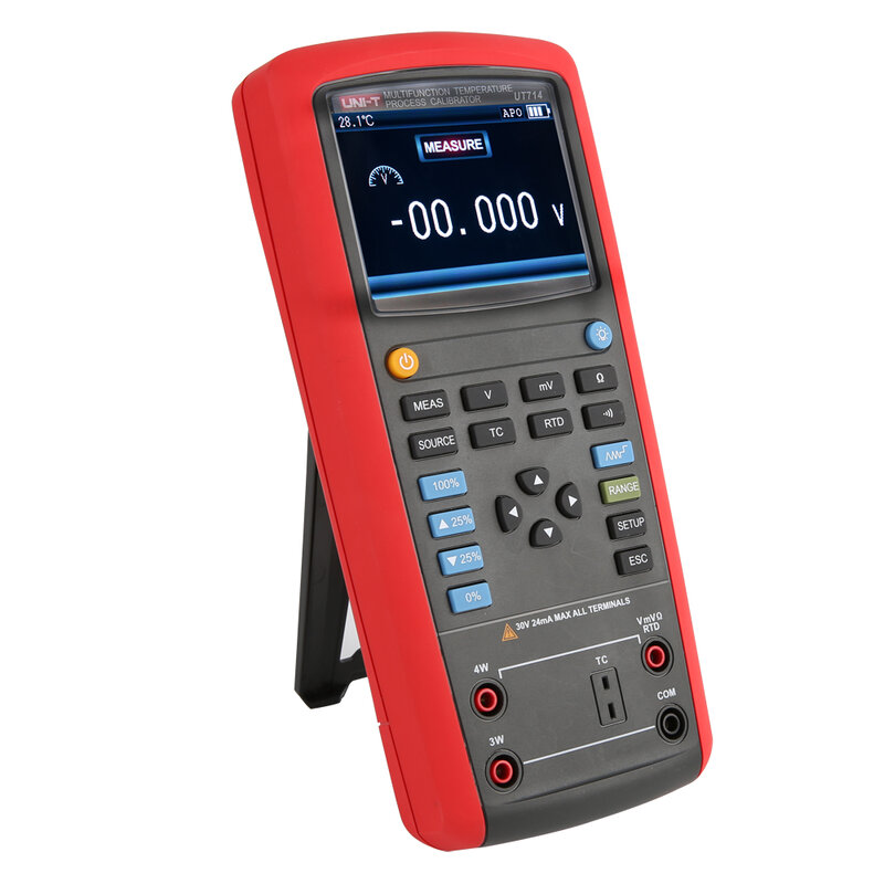 آلة قياس درجة الحرارة متعددة الوظائف UNI-T ، عالية الأداء ، عالية الدقة ، جهاز اختبار درجة الحرارة المحمول باليد ، UT714