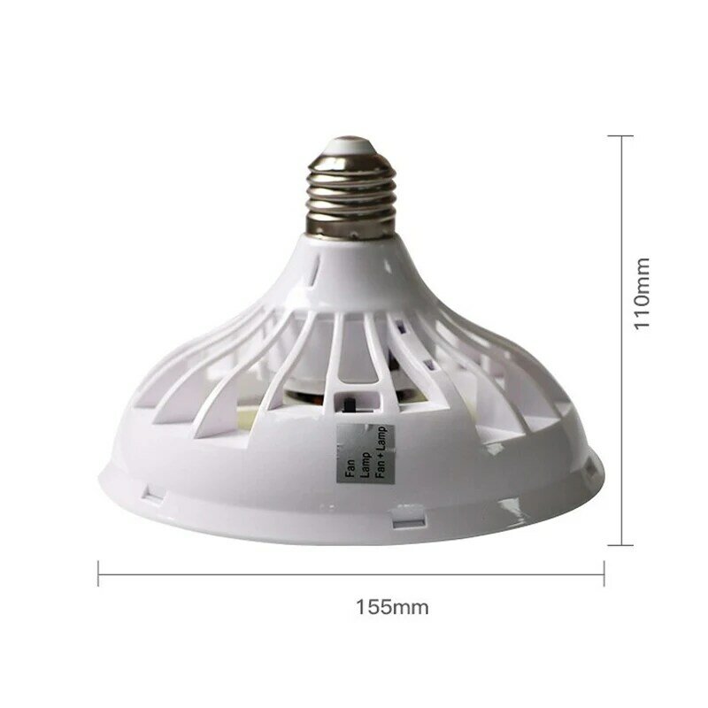 Ventilateur de plafond universel avec ampoule LED, lampe LED, maison, bureau, marché nocturne, salle de livre, 2 en 1, AC 220V, 12W