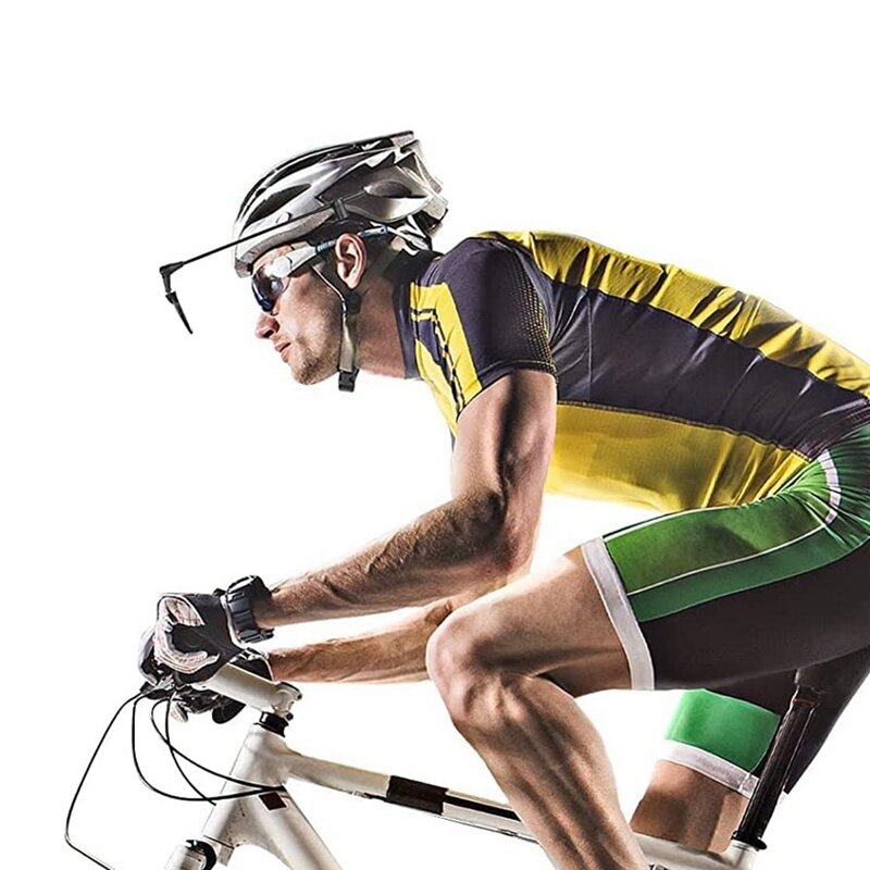 Bicicleta ajustável espelho retrovisor, bicicleta capacete espelho, leve para ciclismo, 360 graus, quente, 2pcs