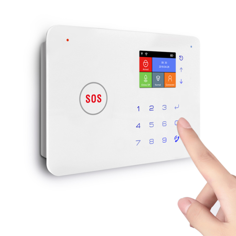 Daytech Alarm sistem keamanan rumah, sistem keamanan rumah WIFI GSM pintar, kontrol aplikasi Tuya WIFI06 Tuya Anti Maling