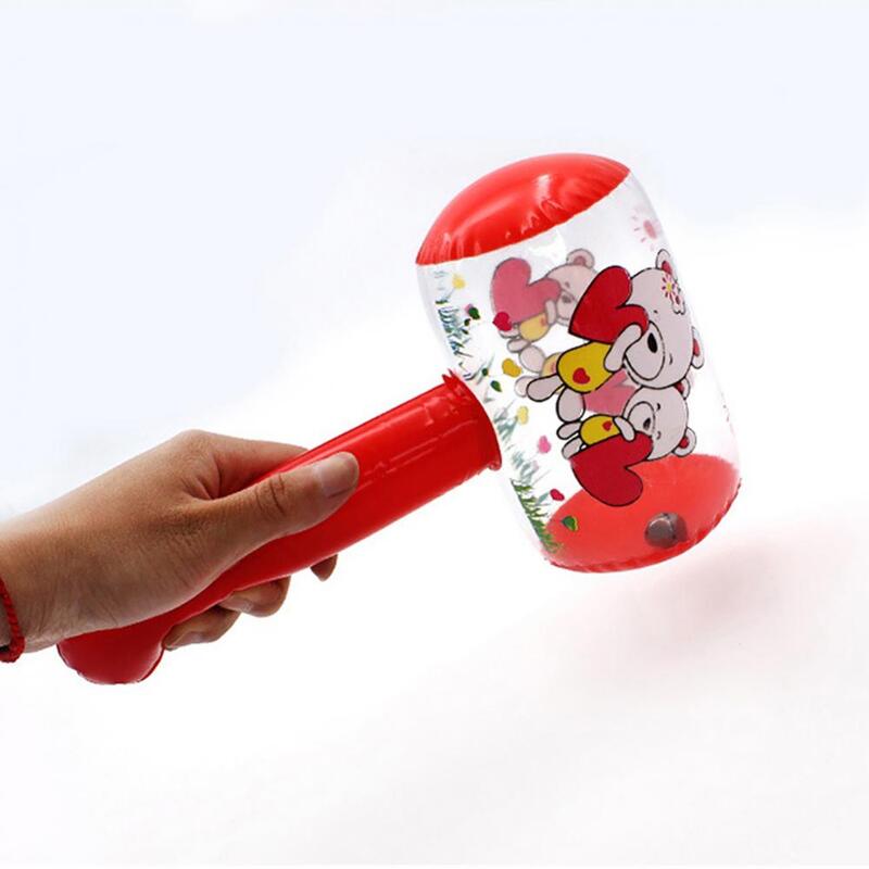 Cartoon Inflatable Hammer with Bell Pool Beach Toys for Kids Birthday Party Favors Baby Shower Pinata Fillers Treasure Box