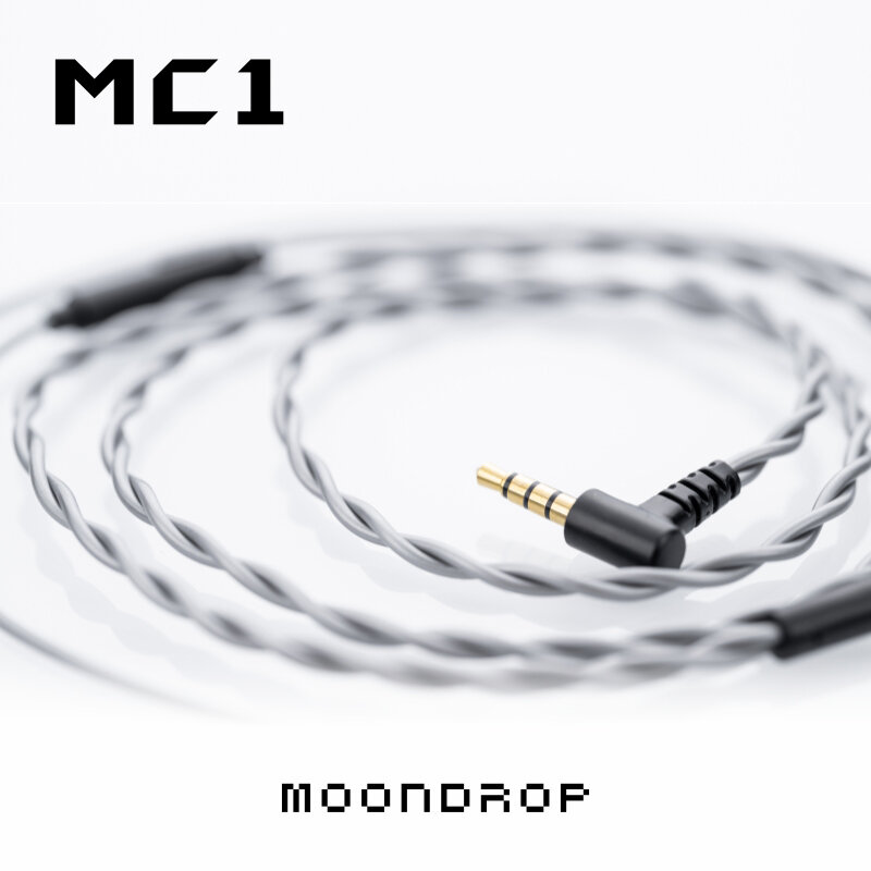 Moondrop MC1สายไมโครโฟนอเนกประสงค์ขนาด3.5มม. สายอัพเกรดหูฟังไมโครโฟน0.78มม.-2PIN