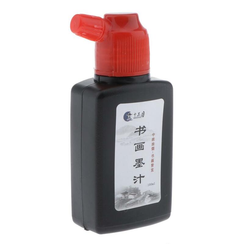 100ml Black  Ink for Japanese Brush Calligraphy & Chinese Traditional Artworks (Black)
