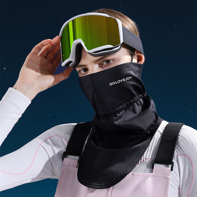 Máscara de esqui quente para homens e mulheres, proteção contra vento e frio, pescoço na orelha do rosto, ciclismo ao ar livre, arnês de motocicleta, inverno, outono