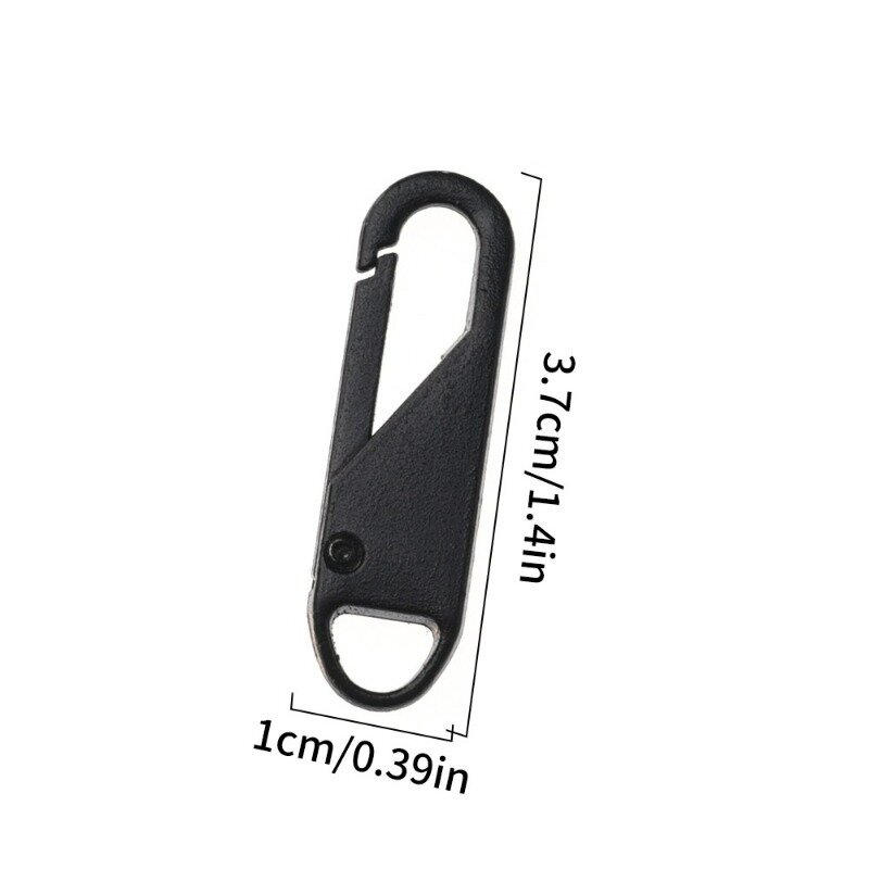 Penarik ritsleting DIY, mudah dilepas tas ritsleting kepala dipakai suku cadang pengganti Zip-fastener Kit instalasi mudah