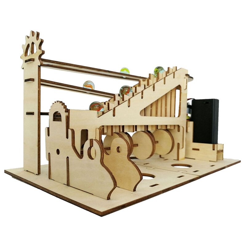 Children DIY Hand-Made Jigsaw Puzzle Wooden 3D Three-Dimensional Jigsaw Puzzle Track Ball Jigsaw Puzzle
