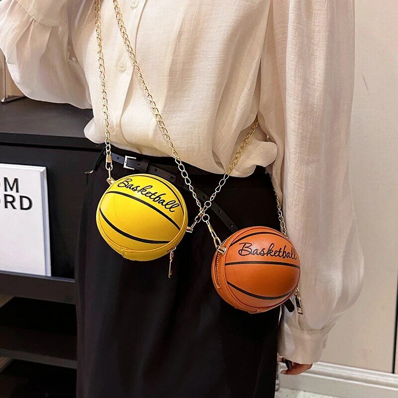 Borsa a mano Graffiti borsa da donna in PU borsa a tracolla da calcio da basket per donna borsa a tracolla Mini Chian borsa a tracolla con cerniera