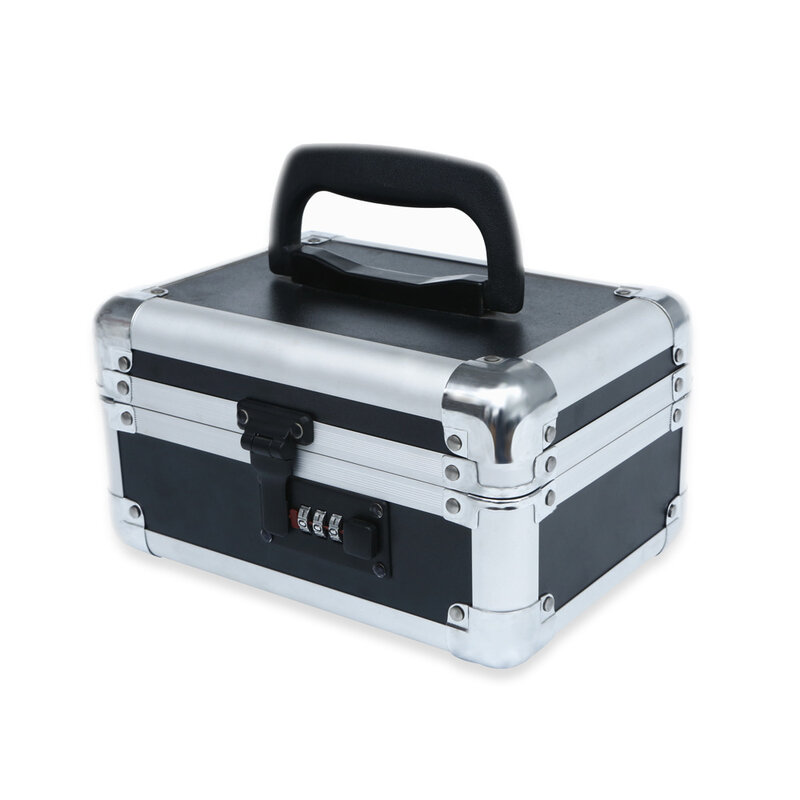 Caja de bloqueo de contraseña de aleación de aluminio portátil, protección antirrobo, Maleta de privacidad, caja de herramientas fácil de llevar
