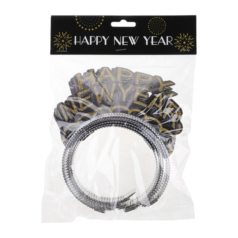 Новогодняя обруч для волос Happy New Year Headband 2023 Hair Band Festival Hair Band Dropship