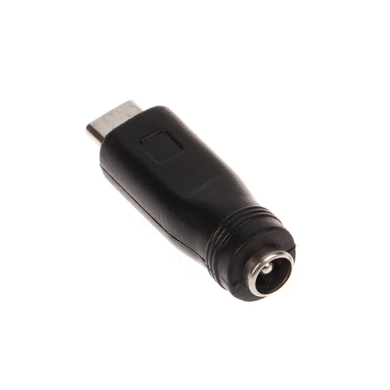 DC Power Adapter Converter, 5.5x2.1mm, Jack fêmea para USB tipo C conector macho, 1pc