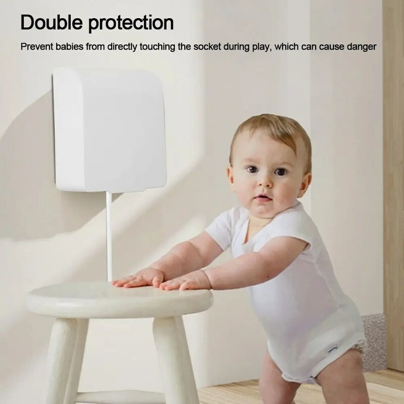 Wall-mounted Switch Protective Cover 86 Type Self-Adhesive Protection Socket Plastic Electric Plug Cover Wall