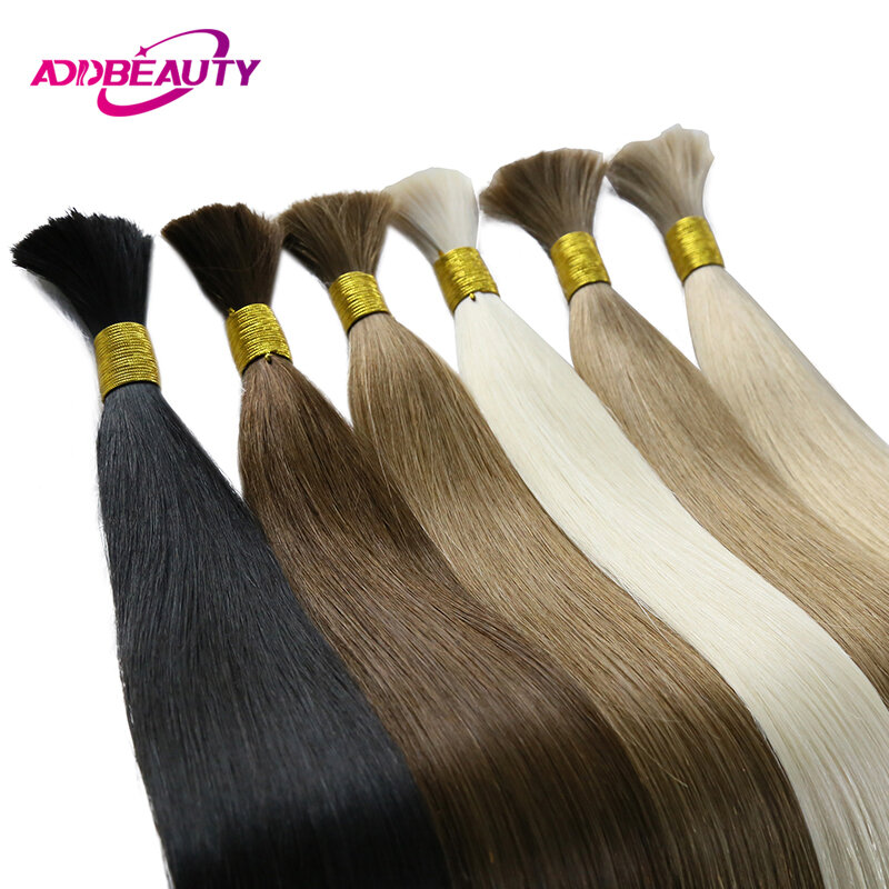Extension Capillaire Brésilienne Naturelle Remy, Cheveux Longs Lisses, 72cm, 100g, pour Tressage, Sans Trame, Sans Fil
