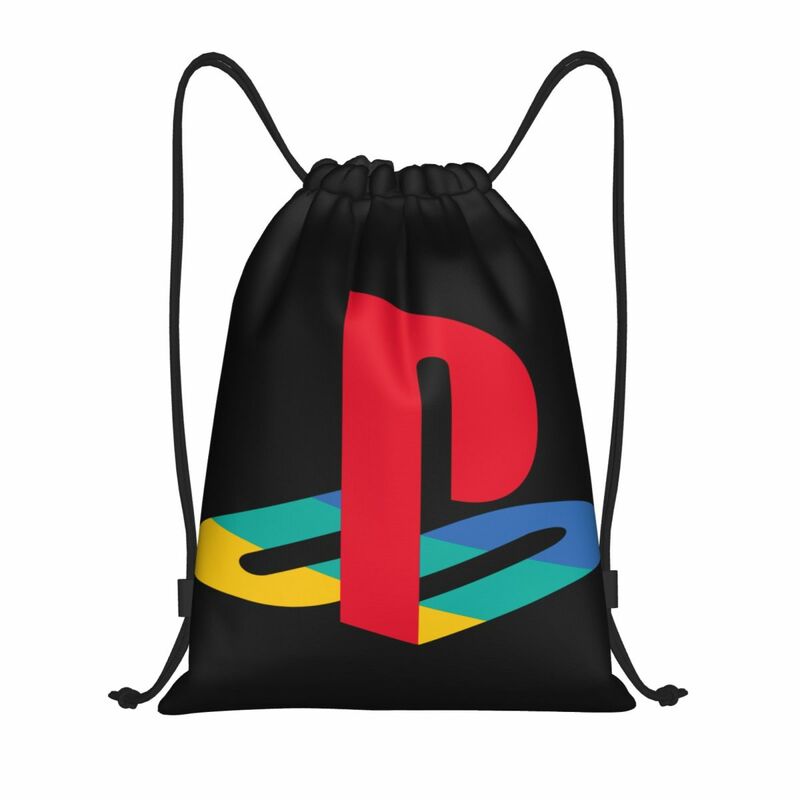 Playstations Drawstring Backpack Women Men Gym Sport Sackpack Foldable Game Gamer Gifts Shopping Bag Sack