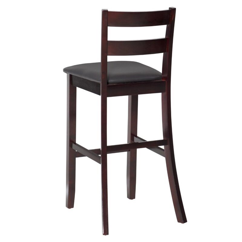 Linon Triena-Dark Brown Bar Stool, 30 "Altura do assento, montagem necessária, durável, lindamente projetado e elegante
