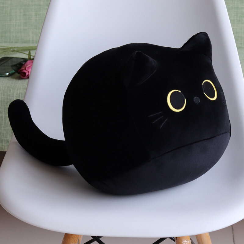 10 سنتيمتر Kawaii القط الأسود حول أفخم دمية اللعب لطيف لطيف عالية الجودة هدايا للبنين بنات أصدقاء تزيين الأطفال