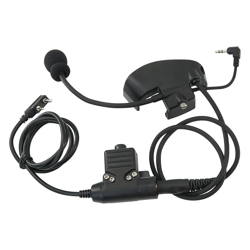 Aksesoris mikrofon Headset taktis y-line Kit Taktis PTT untuk Howard Leight Impact Earmuff elektronik olahraga U94 Kenwood PTT
