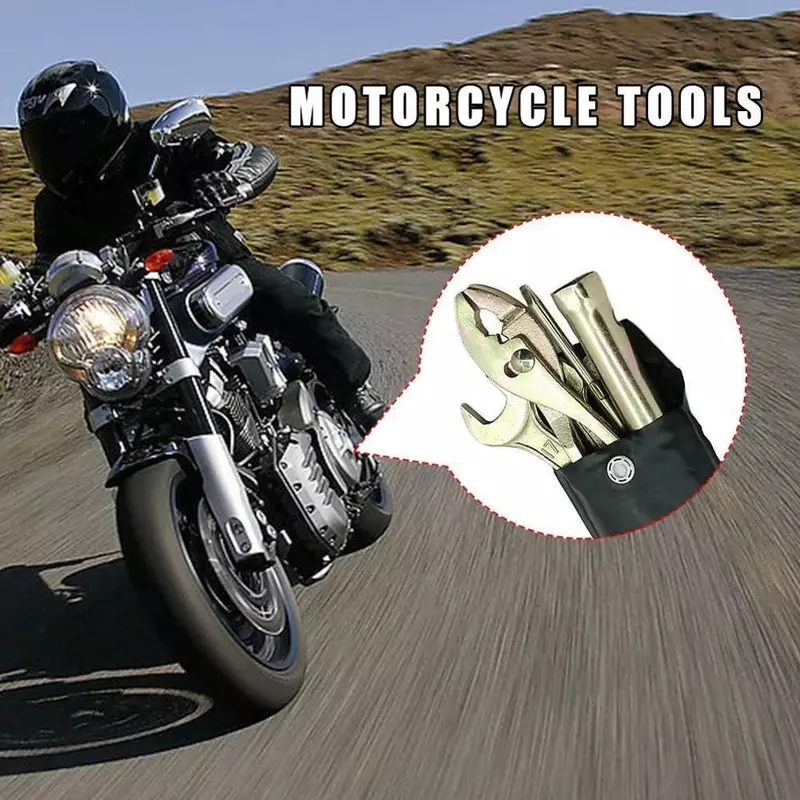Universele Motorfiets Reparatie Tool Motorbike Wrench Gereedschap Plug Schroevendraaier Mouw Tangen Sleutels Kit Accessoires Spark