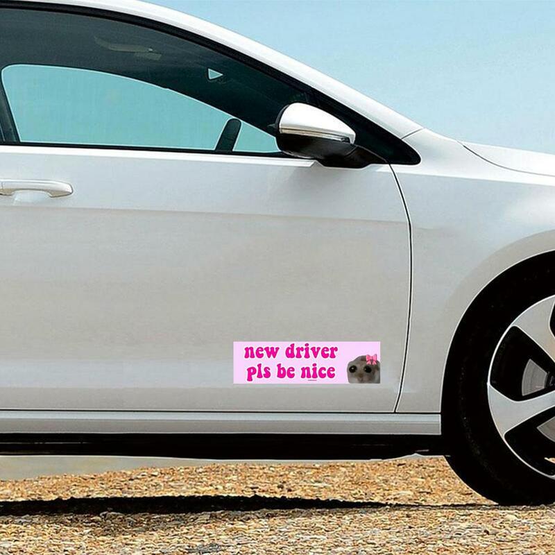 Lustige Meme Aufkleber selbst klebende Lernende Fahrer Aufkleber Fahrer Auto Aufkleber neuer Fahrer bitte nette wesentliche Zeichen für den Lernenden sein