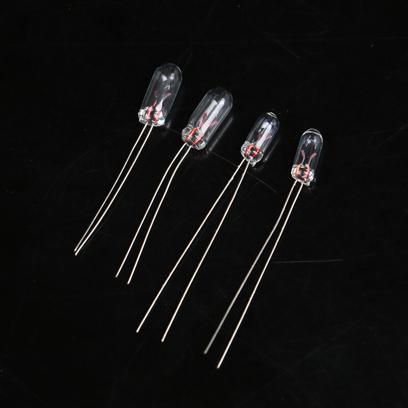 Ampoule Miniature Edison, lampe 3/4mm 6V 12V, 20 pièces, Filament à incandescence, riz