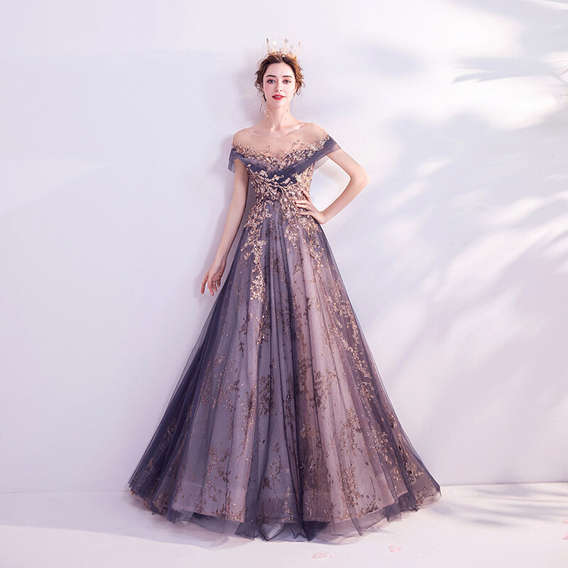 Robe Longue de Soirée pour Femme, Tenue de Mariage, Élégante, Luxueuse, pour Bal de Promo, Gala, 2023