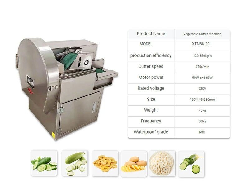 Máquina de corte automático de verduras, 120-350 kg/H, grosor ajustable, perejil, tallo de hoja, lechuga