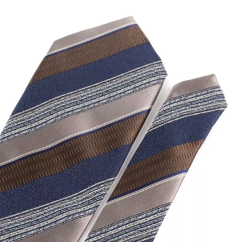Striped Ties For Men Women Navy Blue Color Neck Tie For Party Business Floral Paisley Neckties Wedding Neck Tie For Groom Gifts
