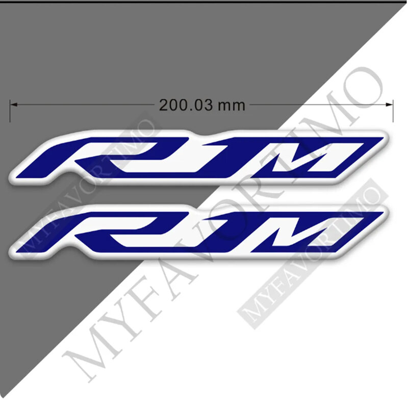 Logotipo de insignia de emblema para motocicleta, almohadilla de tanque para YAMAHA YZF, R1M, YZFR1M, pegatinas, calcomanía, Protector de combustible, carenado de protección, 2018, 2019, 2020