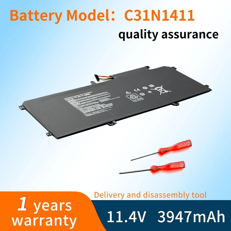 Batteria per Laptop BVBH C31N1411 per ASUS Zenbook U305 U305F U305FA U305CA UX305 UX305CA UX305F UX305FA serie 11.4V 45Wh