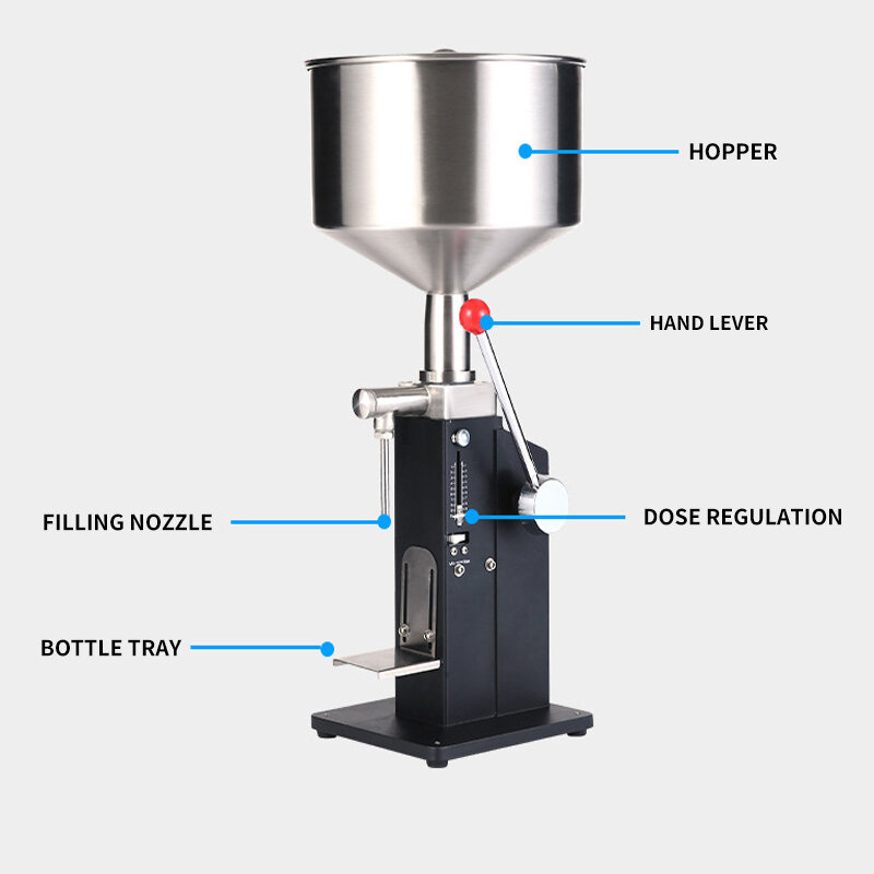 Cheap Manual Filling Machine For Ketchup Peanut Butter Honey Soya Milk Thick Liquid Beverage