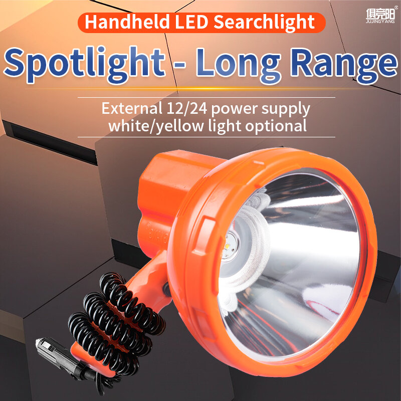 Reflector Led de mano, luz blanca de gran apertura, luz amarilla, batería externa, iluminación de trabajo al aire libre, 12V, 100W