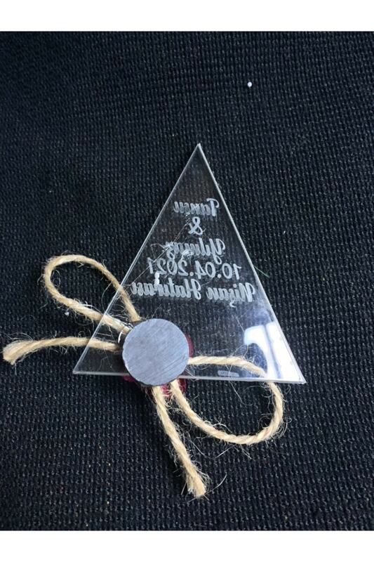 Dreieck Plexi Hochzeit Versprechen Magneten 50 Pcs
