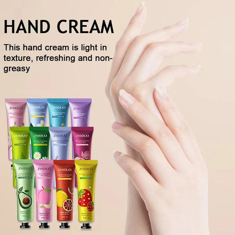 Fruity Flowery Hand Cream Moisturizing Anti-wrinkle Beauty Anti Hands Care Hand Creams Skincare Sets Repairing Chap V3G9