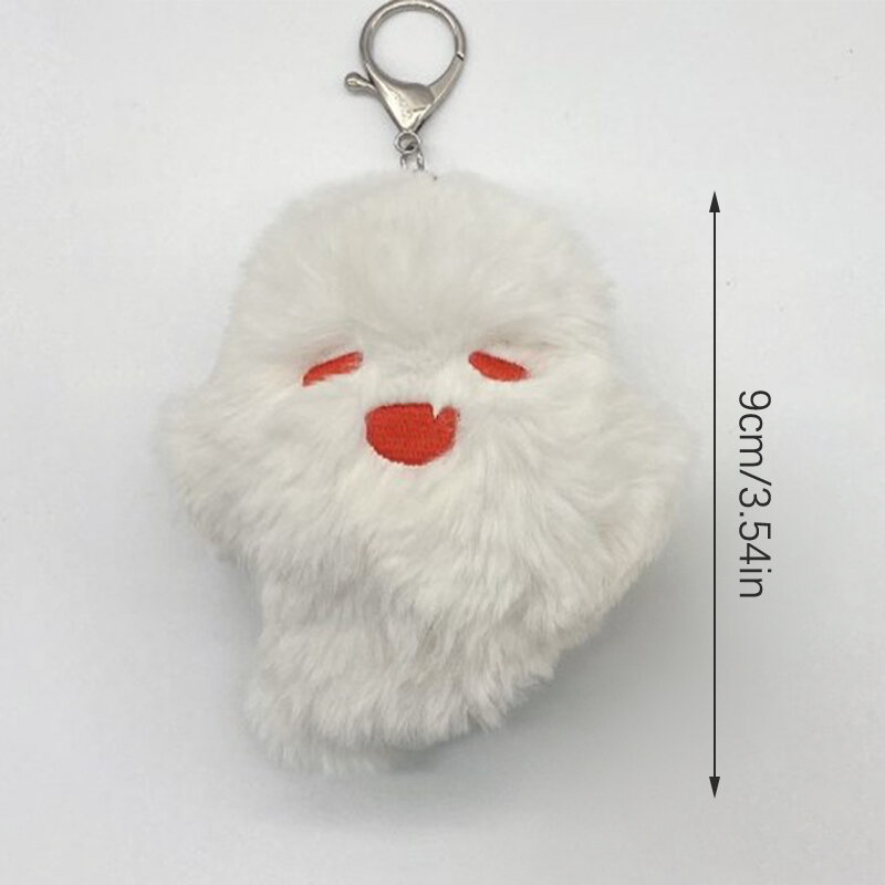 LLavero de Anime de muñeca linda, colgante de bolsa de dibujos animados de peluche, adorno Kawaii, regalo de Amigo, Hu Tao Ghost