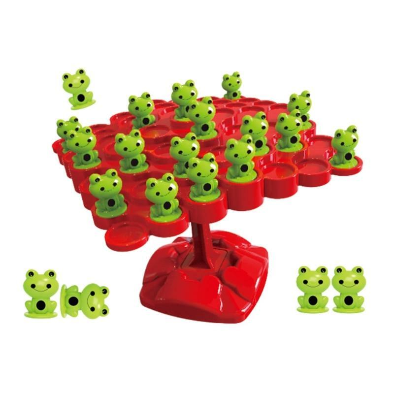 Mathe-Spiel Frosch-Balance-Zählspielzeug für Jungen und Mädchen, Montessori-Lernspielzeug